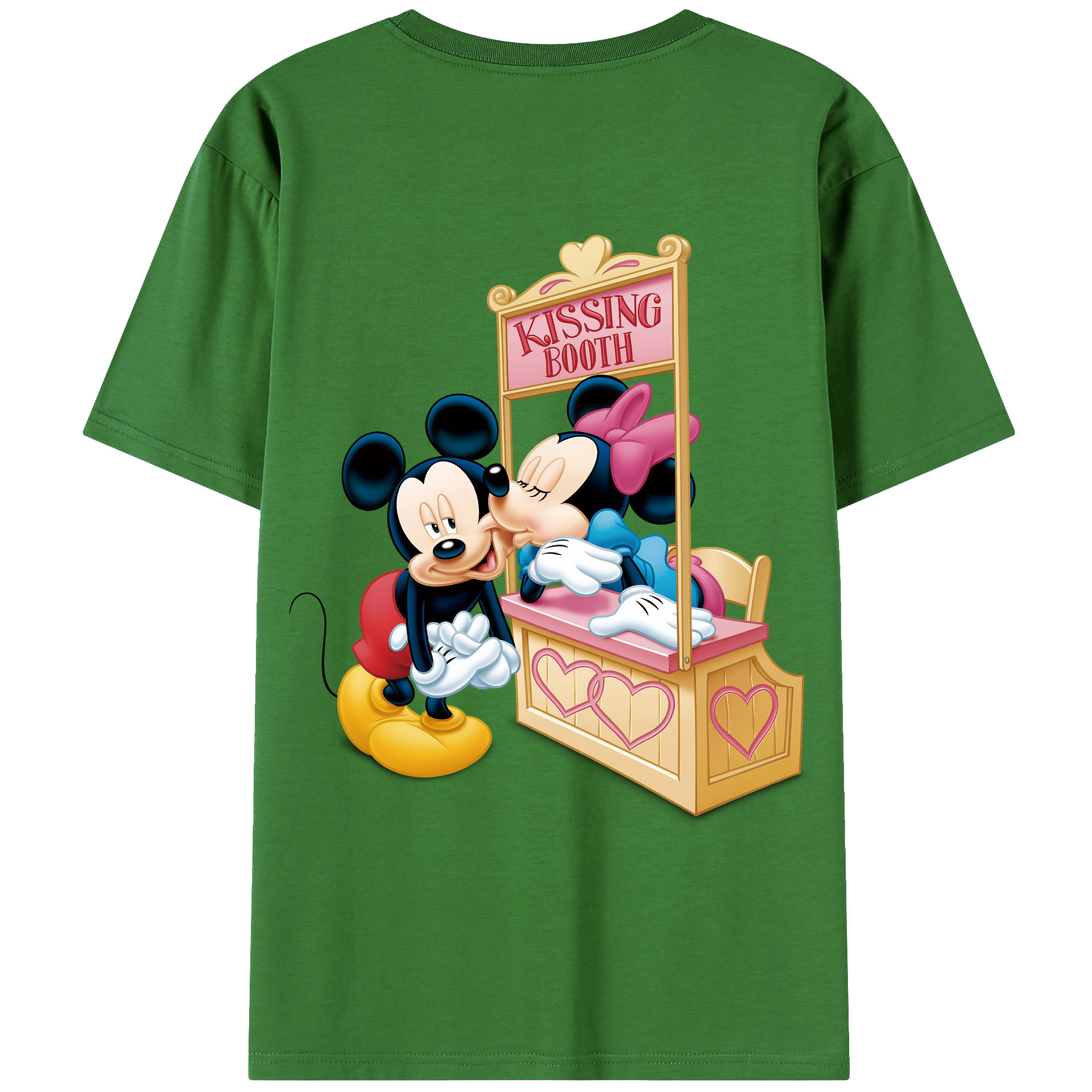 ミッキーマウス Mickey Mouse レディース半袖Tシャツ(バックプリント)
